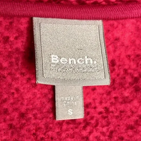 Bench Okehampton Textured Fleece Jacket - Raspberry - S - Picture 9 of 11